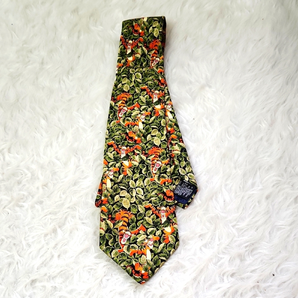 Vintage Disney Mens Neck Tie - Tigger Jungle Book - Made In Italy